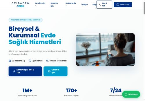 Evde Sağlık Hizmeti | Acıbadem Mobil | 7/24 Profesyonel Destek