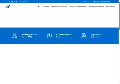 Yükseköğretim Kalite Kurulu Başkanlığı % - Anasayfa