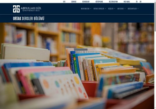 ORTAK DERSLER BÖLÜMÜ