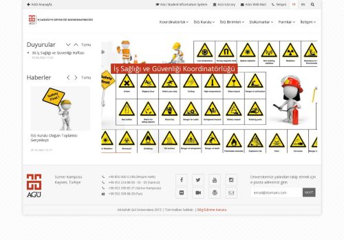 AGÜ İş Sağlığı ve Güvenliği Koordinatörlüğü