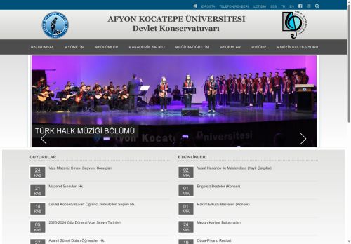 Devlet Konservatuvarı | AKÜ