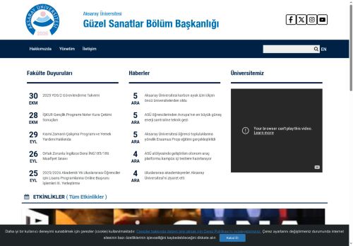 Güzel Sanatlar Bölüm Başkanlığı