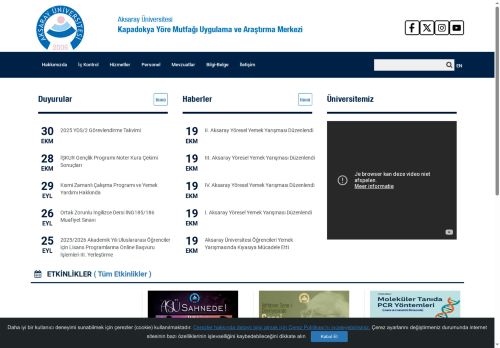 Kapadokya Yöre Mutfağı Uygulama ve Araştırma Merkezi