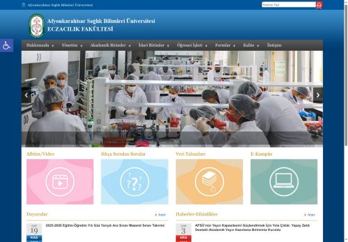 Afyonkarahisar Sağlık Bilimleri Üniversitesi Eczacılık FakültesiEczacılık Fakültesi | Afyonkarahisar Sağlık Bilimleri Üniversitesi Eczacılık Fakültesi - Eczacılık Fakültesi