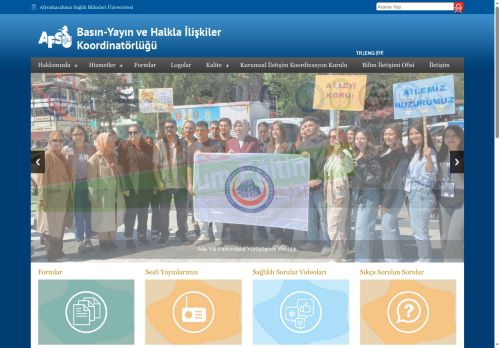 Sağlığın ÜniversitesiBasın-Yayın ve Halkla İlişkiler Koordinatörlüğü | Sağlığın Üniversitesi - Basın-Yayın ve Halkla İlişkiler Koordinatörlüğü