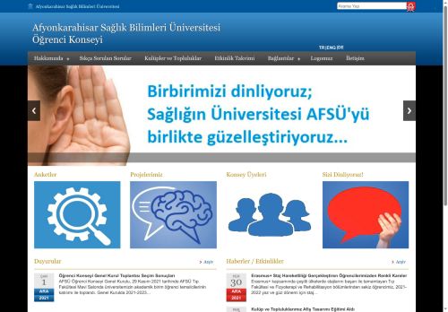 Sağlığın Üniversitesi...AFSÜ Öğrenci Konseyi | Sağlığın Üniversitesi… - AFSÜ Öğrenci Konseyi