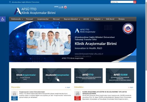 Bir başka Afyon Sağlık Bilimleri Üniversitesi site sitesiKlinik Araştırmalar | Bir başka Afyon Sağlık Bilimleri Üniversitesi site sitesi - Klinik Araştırmalar
