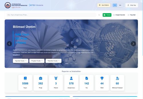 AFSU Avesis - Afyonkarahisar Sağlık Bilimleri Üniversitesi