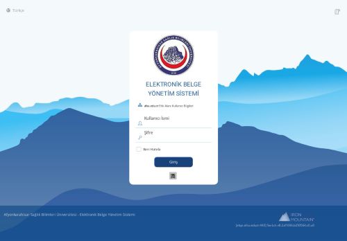 Giriş Sayfası - Afyonkarahisar Sağlık Bilimleri Üniversitesi