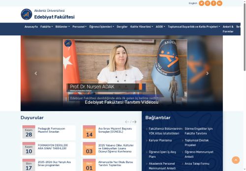 Edebiyat Fakültesi-Ana Sayfa