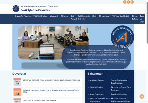 Serik İşletme Fakültesi-Ana Sayfa