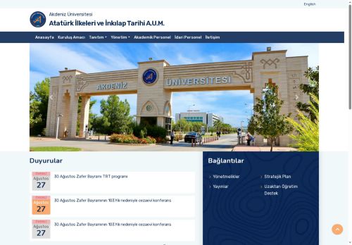 Atatürk İlkeleri ve İnkılap Tarihi Araştırma ve Uygulama Merkezi-Ana Sayfa