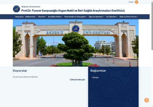 Prof.Dr.Tuncer Karpuzoğlu Organ Nakli Enstitüsü-Ana Sayfa