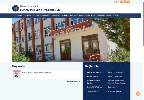 Elmalı MYO-Ana Sayfa