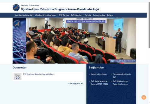 Öğretim Üyesi Yetiştirme Programı Kurum Koordinatörlüğü-Ana Sayfa