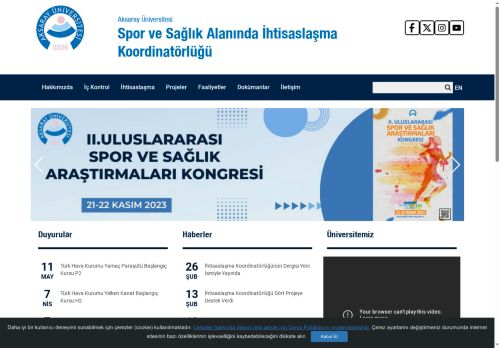 Spor ve Sağlık Alanında İhtisaslaşma Koordinatörlüğü