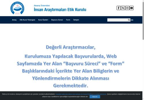 İnsan Araştırmaları  Etik Kurulu