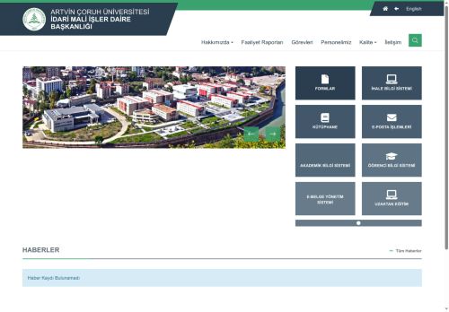 Artvin Çoruh Üniversitesi - İdari Mali İşler Daire Başkanlığı