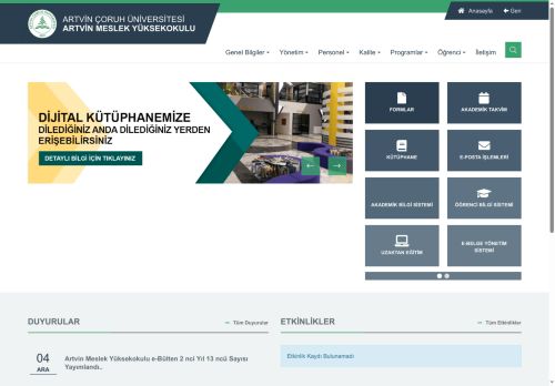 Artvin Çoruh Üniversitesi - Artvin Meslek Yüksekokulu