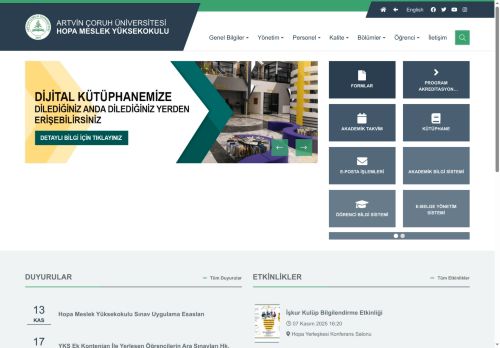 Artvin Çoruh Üniversitesi - Hopa Meslek Yüksekokulu