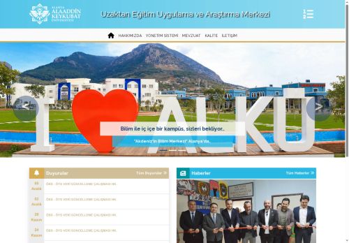 ALKÜ | Uzaktan Eğitim Uygulama ve Araştırma Merkezi