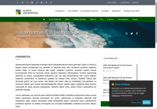 Turizm İşletmeciliği (İngilizce)