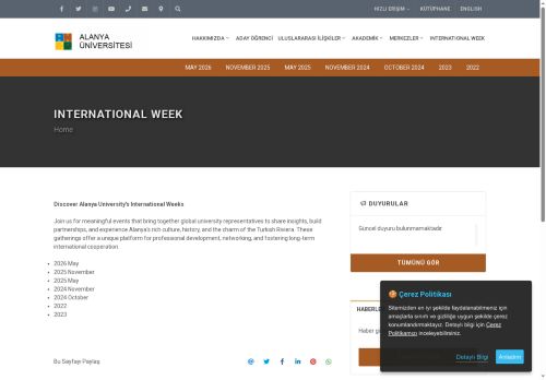 Internatıonal Week