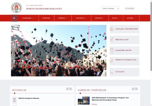 A.Ü. Öğrenci İşleri Daire Başkanlığı