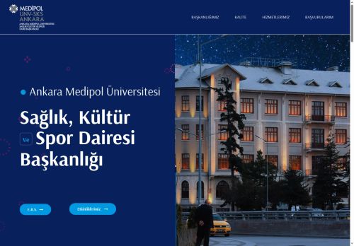 Sağlık, Kültür ve Spor Daire Başkanlığı – Ankara Medipol Üniversitesi Sağlık, Kültür ve Spor Daire Başkanlığı