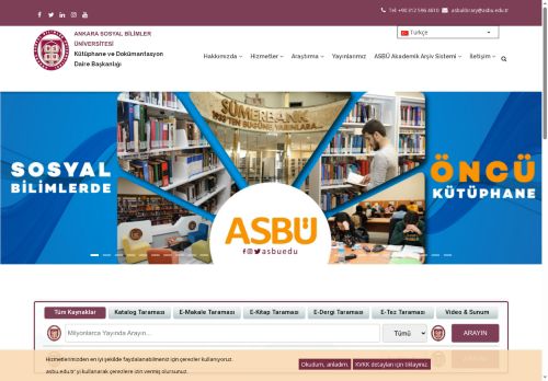 Home Page | Kütüphane ve Dokümantasyon Dairesi Başkanlığı