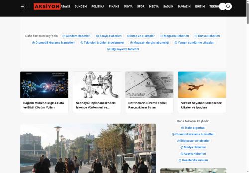Güncel Haber ve Sosyal Bilgi Paylaşım Platformu - Aksiyon.com.TR