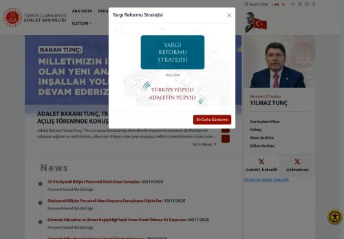 TÜRKİYE CUMHURİYETİ ADALET BAKANLIĞI