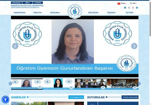Sağlık Hizmetleri Meslek Yüksekokulu - BANDIRMA ONYEDİ EYLÜL ÜNİVERSİTESİ
