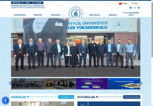 Susurluk Tarım ve Orman Meslek Yüksekokulu - BANDIRMA ONYEDİ EYLÜL ÜNİVERSİTESİ