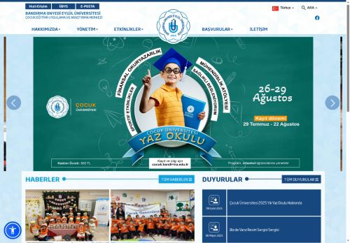 Çocuk Eğitimi Uygulama ve Araştırma Merkezi - BANDIRMA ONYEDİ EYLÜL ÜNİVERSİTESİ