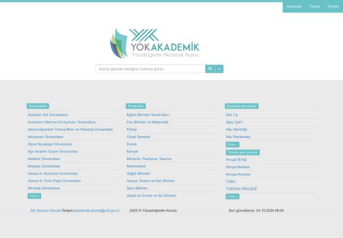 YÜKSEKÖĞRETİM KURULU