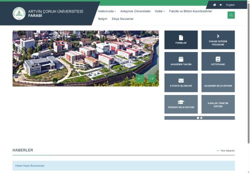 Artvin Çoruh Üniversitesi - Farabi