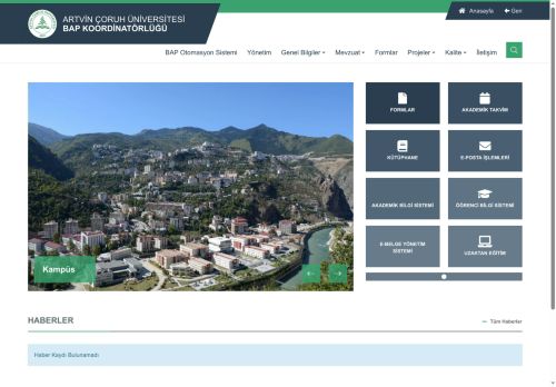 Artvin Çoruh Üniversitesi - BAP Koordinatörlüğü