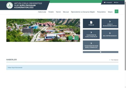 Artvin Çoruh Üniversitesi YLSY Burs Programı Koordinatörlüğü
