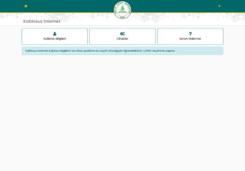 Artvin Çoruh Üniversitesi - Kablosuz İnternet