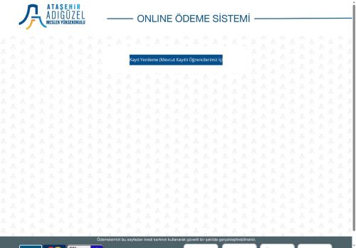 Adıgüzel Meslek Yüksek Okulu Online Kayıt Sistemi