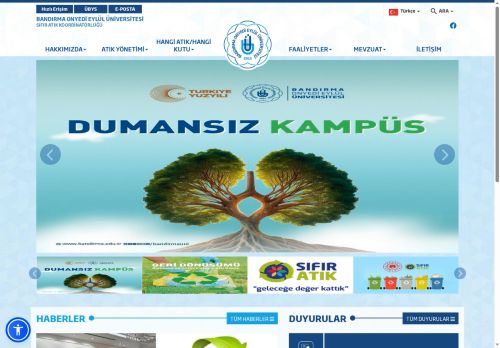 Sıfır Atık Koordinatörlüğü - BANDIRMA ONYEDİ EYLÜL ÜNİVERSİTESİ