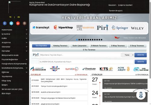 Bartın Üniversitesi - Kütüphane ve Dokümantasyon Daire Başkanlığı