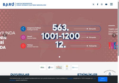 Bartın Üniversitesi - Ana Sayfa - Döner Sermaye İşletmesi Müdürlüğü