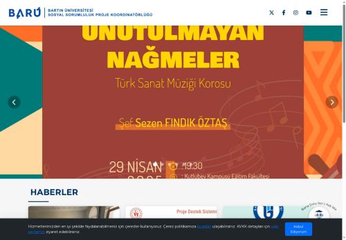 Bartın Üniversitesi - Ana Sayfa - Sosyal  Sorumluluk  Proje  Koordinatörlüğü