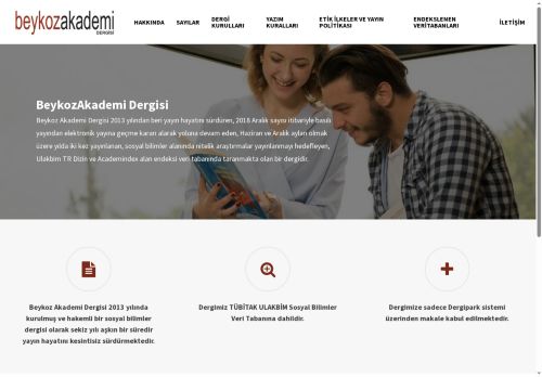 BeykozAkademi Dergisi – Beykoz Üniversitesi