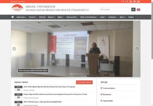 SOLHAN SAĞLIK HİZMETLERİ MESLEK YÜKSEKOKULU