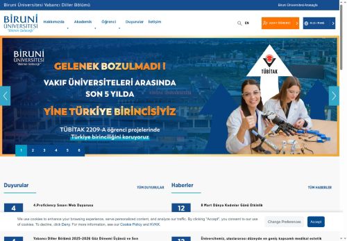 Yabancı Diller Bölümü – Biruni Üniversitesi