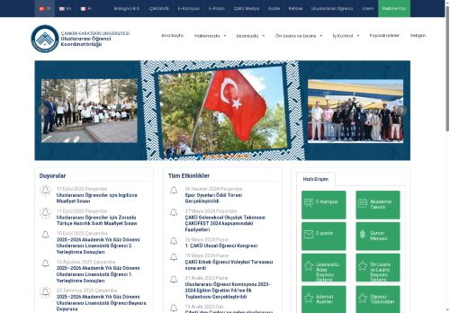 Çankırı Karatekin Üniversitesi - Uluslararası Öğrenci Koordinatörlüğü
