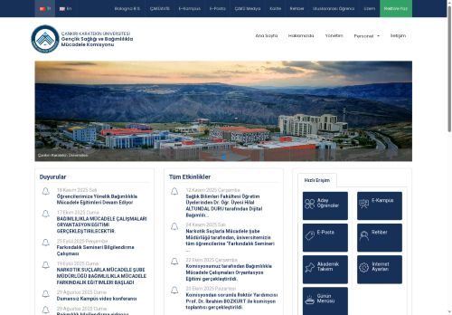 Çankırı Karatekin Üniversitesi - Gençlik Sağlığı ve Bağımlılıkla Mücadele Komisyonu